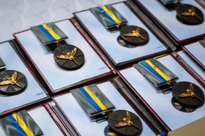 Фотафакт. У Запарожжы ўзнагародзілі ваяроў Палка Каліноўскага